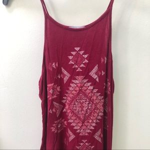 Maroon Spaghetti Strap - Charlotte Russe - Small